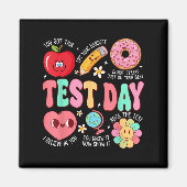 Aimant Test Day Rock The Test Testing Day Motivational Te (Devant)