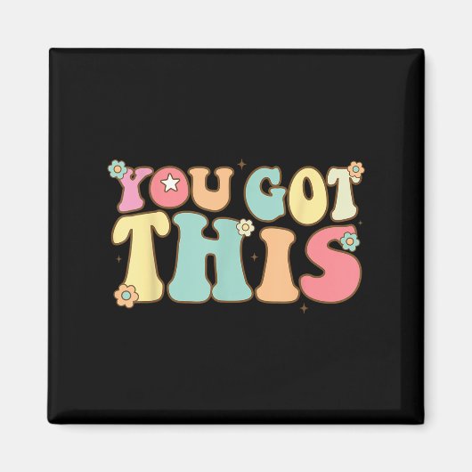 Aimant Test Day Teacher Shirt Motivational Testing Day St (Devant)