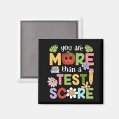 Aimant Test Day Vous Êtes Plus Qu'Un Test Score Hommes Fe (Recto/Verso)