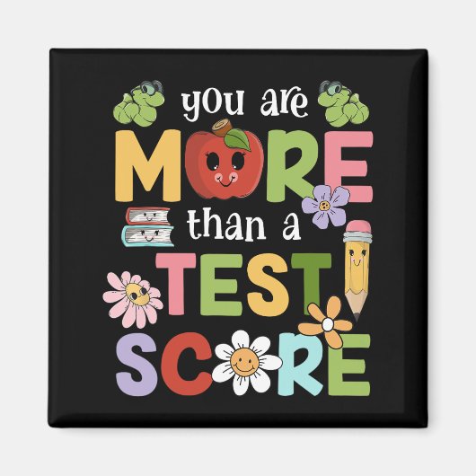 Aimant Test Day Vous Êtes Plus Qu'Un Test Score Hommes Fe (Devant)