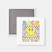 Aimant Test de motivation de l'enseignant Rock The Test (Recto/Verso)