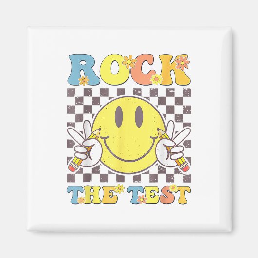 Aimant Test de motivation de l'enseignant Rock The Test (Devant)