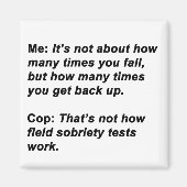 Aimant Test de sobriété (Devant)