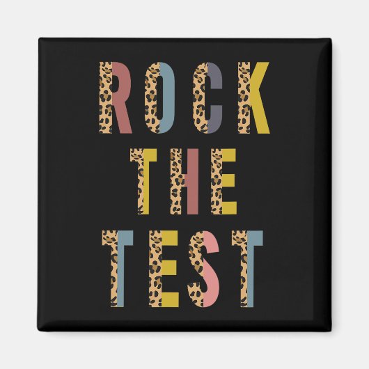 Aimant Test Retro Motivational Testing Day Enseignant St (Devant)