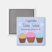 Aimant Testeur de goût de Cupcake (Recto/Verso)