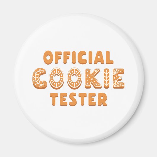 Aimant Testeur officiel de cookies (Devant)