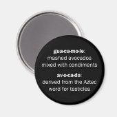 Aimant Testicules guacamoles (Recto/Verso)