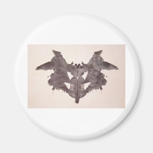 Aimant Tests Rorschach Encre Blots Plaque 1 Bat, Moth (Devant)