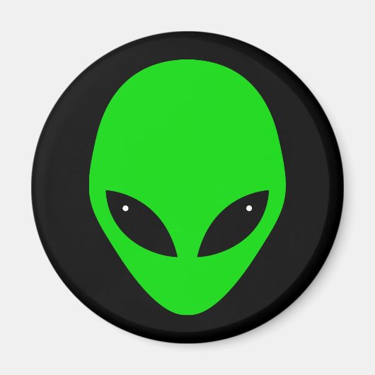 Aimant Tête Alien verte (Devant)