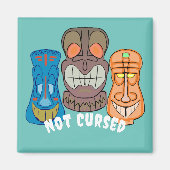 Aimant Tête colorée Tiki (Devant)