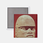 Aimant Tête colossale, Olmec (Recto/Verso)
