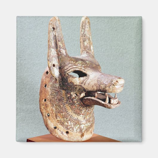 Aimant Tête d'Anubis, avec une mâchoire à charnières (Devant)