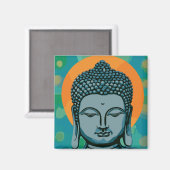 Aimant Tête de bouddha zen (Recto/Verso)