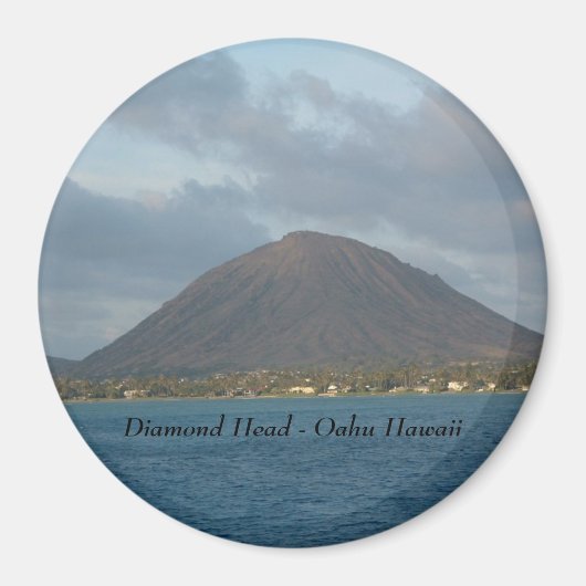 Aimant Tête de diamant - Oahu Hawaii (Devant)