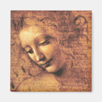 Tête de femme La Scapigliata Léonard de Vinci
