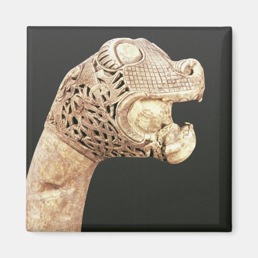 Aimant tête de figurine d'un long navire viking, trouvé à (Devant)