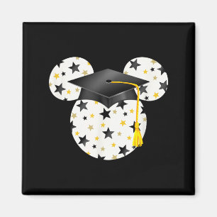 Aimant Tête de Mickey chapeau de graduation étoile rempli