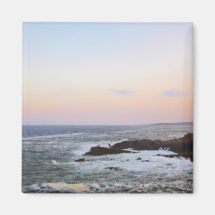 Aimant Tête et vue de Portland vers l'Océan Atlantique