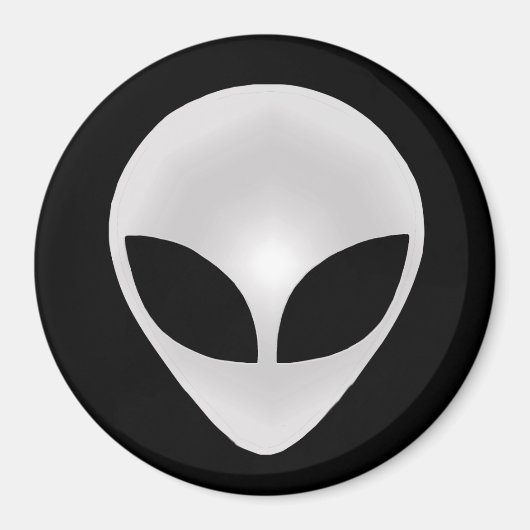Aimant Tête grise d'alien (Devant)