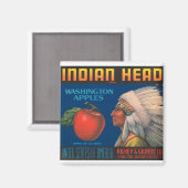 Aimant Tête indienne (Recto/Verso)