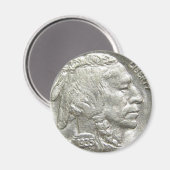 AIMANT TÊTE INDIENNE NICKEL (Recto/Verso)