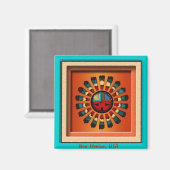 Aimant Tête Sun Katsina (Recto/Verso)