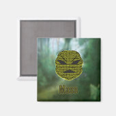 Aimant Têtes vaudou ~ Marais (Recto/Verso)