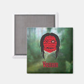 Aimant Têtes vaudou ~ Marais (Recto/Verso)