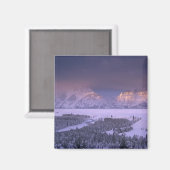 Aimant Teton Range de Snake River Overlook, Grand (Recto/Verso)