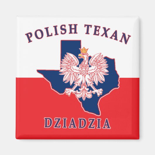 Aimant Texan polonais Dziadzia (Devant)