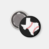Aimant Texas Baseball État drôle Texas Baseball (Recto/Verso)