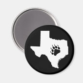 Aimant Texas Bear Paw (Recto/Verso)