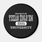 Aimant Texas Holdem University Dark (Devant)