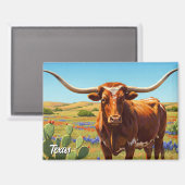 Aimant Texas longhorn (Recto/Verso)