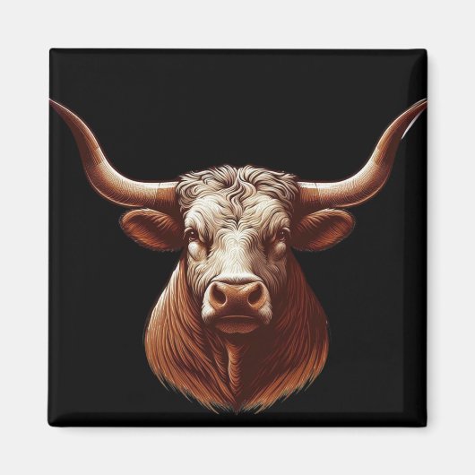 Aimant Texas Longhorn (Devant)