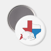 Aimant Texas Pride Armadillo (Recto/Verso)
