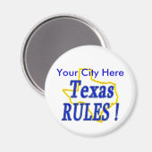 Aimant Texas Rules ! (Recto/Verso)