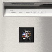 Aimant Texas Solar Eclipse 2024 Avril 8 Drôle Armadillo F (In Situ (Lave-vaisselle))