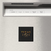 Aimant Texas Total Solar Eclipse Avril 8 2024 Texas Solar (In Situ (Lave-vaisselle))