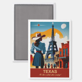 Aimant Texas Travel : C'est comme un autre pays (Recto/Verso)