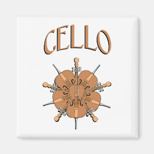 Aimant Texte 5 violoncelles