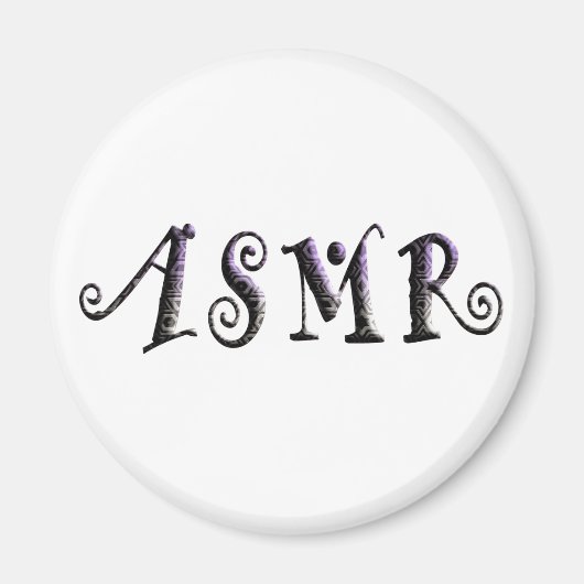 Aimant Texte ASMR 3D (Devant)