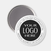 Aimant Texte circulaire supérieur et inférieur + votre pr (Recto/Verso)