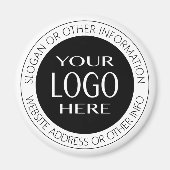 Aimant Texte circulaire supérieur et inférieur + votre pr (Devant)