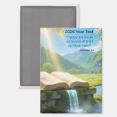 Aimant Texte d'année 2026 Paradis (Recto/Verso)