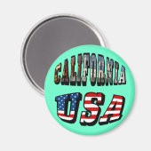 Aimant Texte du drapeau de la Californie (Recto/Verso)