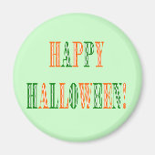 Aimant Texte du festival d'Halloween (Devant)