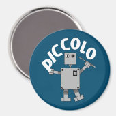 Aimant Texte du robot Piccolo (Recto/Verso)