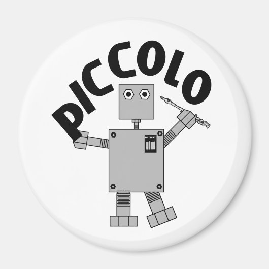 Aimant Texte du robot Piccolo (Devant)