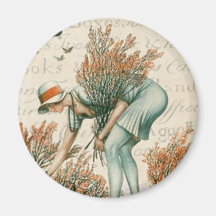 Aimant Texte du script du parc national vintage branché f